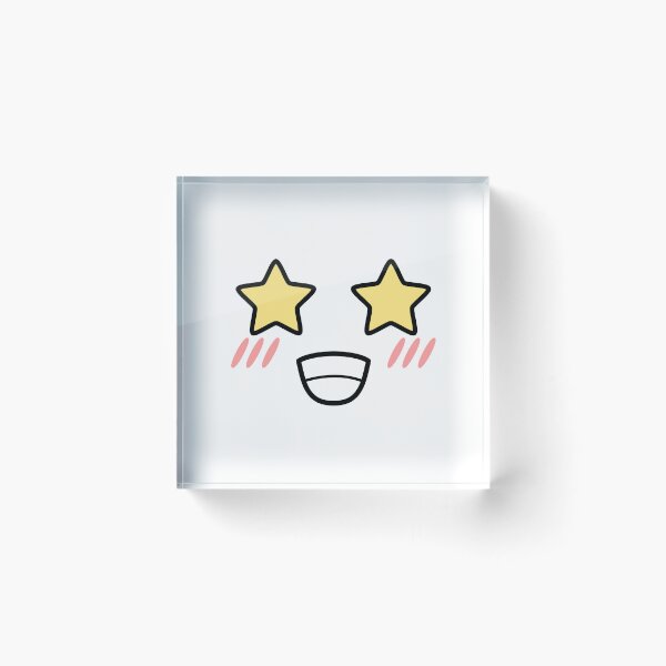 Item preview, Cute kawaii blushing star eyes face designed and sold by BlushyPrint.