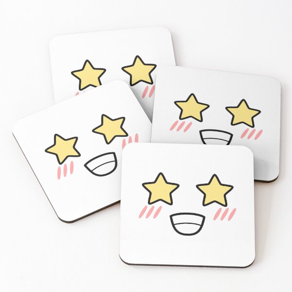 Item preview, Cute kawaii blushing star eyes face designed and sold by BlushyPrint.