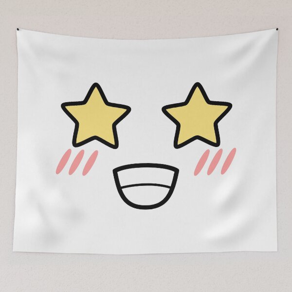 Item preview, Cute kawaii blushing star eyes face designed and sold by BlushyPrint.