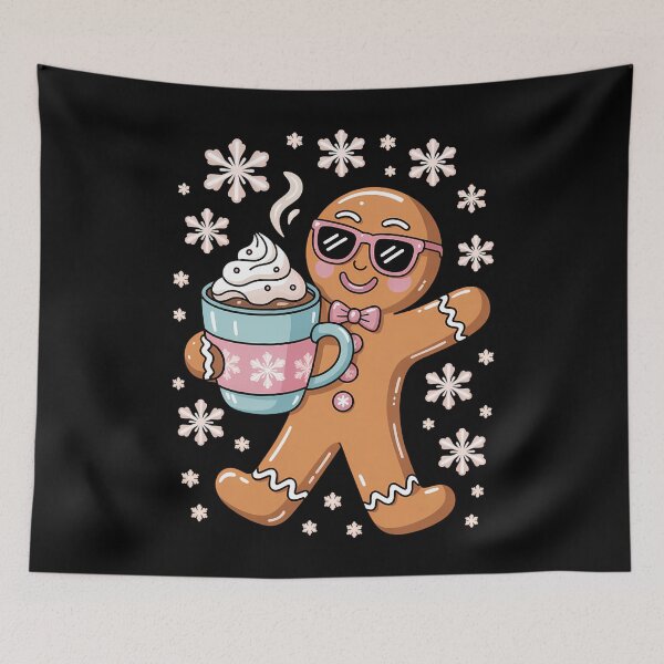 Item preview, Gingerbread Drinking Christmas Cute Xmas designed and sold by LunaCrazeArt.