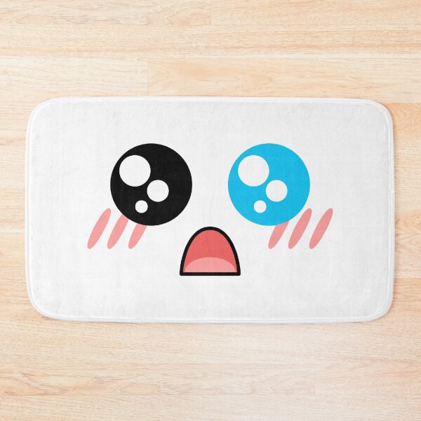 Item preview, Cute kawaii blushing surprides blue eye face designed and sold by BlushyPrint.