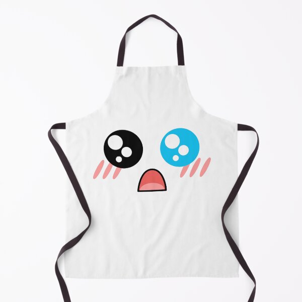 Item preview, Cute kawaii blushing surprides blue eye face designed and sold by BlushyPrint.