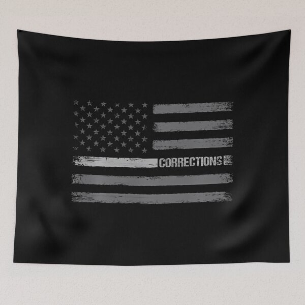 Item preview, Correctional Officer 	 - Thin Silver Line American Flag Pullover 		 designed and sold by iqvbpptnbqe17.
