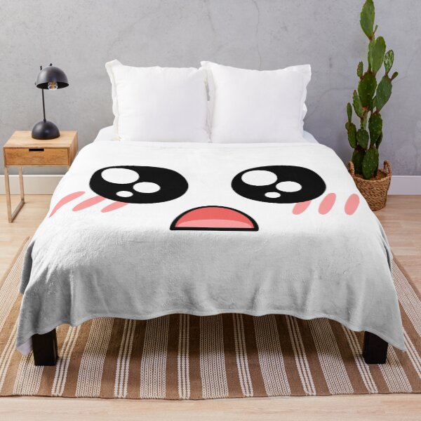 Item preview, Lovely kawaii blushing surprised face designed and sold by BlushyPrint.