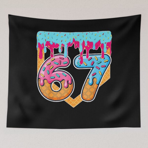 Item preview, funny 67 meme halloween Baseball Drip Ice Cream designed and sold by BASKF.