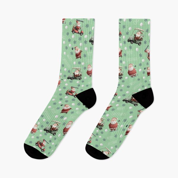 Item preview, Golfing Santa on Celadon Green designed and sold by KSimpson838.