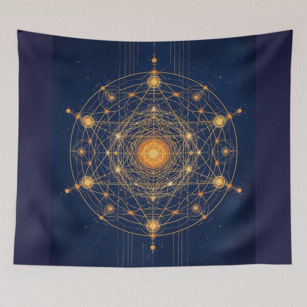 Item preview, Celestial Harmony: Sacred Geometry Mandala of the Cosmos designed and sold by ArtivaNest.
