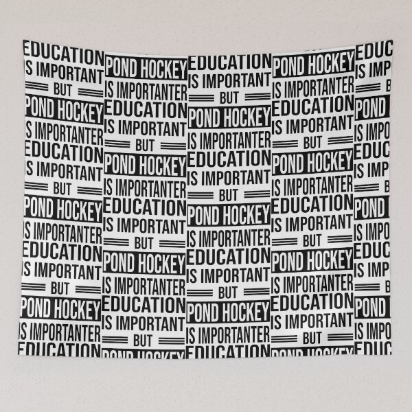 Item preview, Education Is Important But Pond Hockey Is Importanter - Funny Pond Hockey designed and sold by abe-lingram.