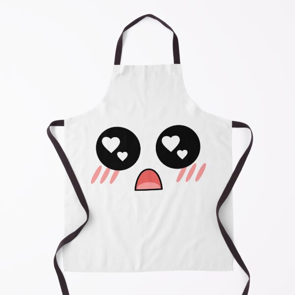 Item preview, Cute kawaii blushing surprised heart eyes face designed and sold by BlushyPrint.