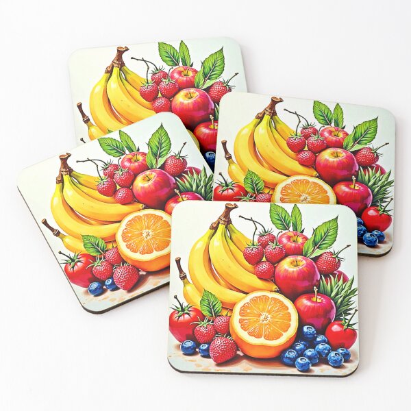 Item preview, Vibrant Fresh Fruit Delight Design designed and sold by Health And Fitness Posts e-Store.