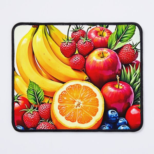 Item preview, Vibrant Fresh Fruit Delight Design designed and sold by Health And Fitness Posts e-Store.