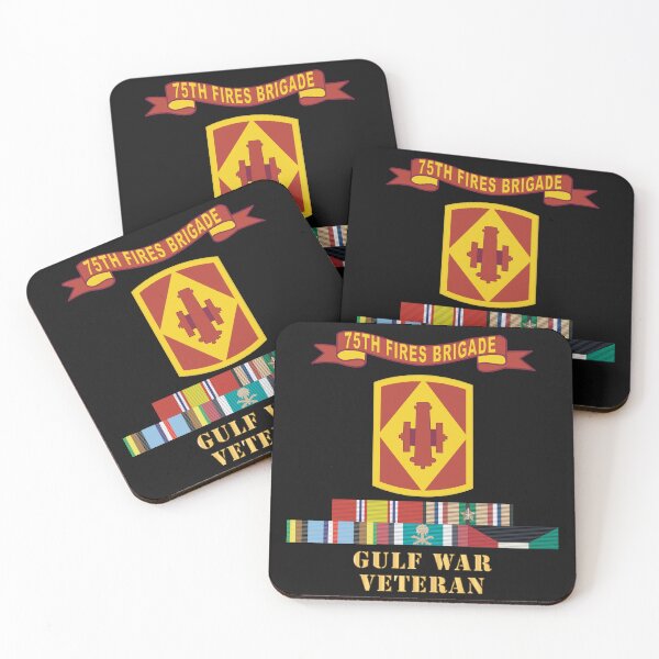 Item preview, Army - 75th Fires Brigade w Br - Ribbon, Gulf War Veteran X 300 designed and sold by Military Insignia Products.