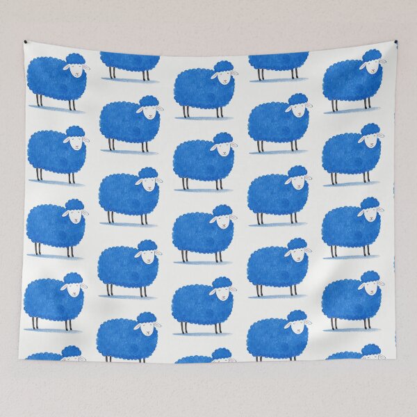 Item preview, Dreamy Blue Woolly Slumber Sheep designed and sold by zzz888.