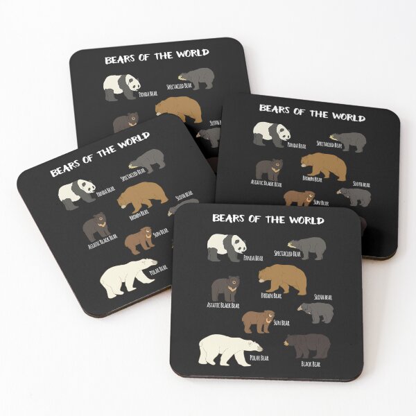 Item preview, Bears Of The World Grizzly Bear Panda Black Polar 		 designed and sold by oulzpfsfq10.