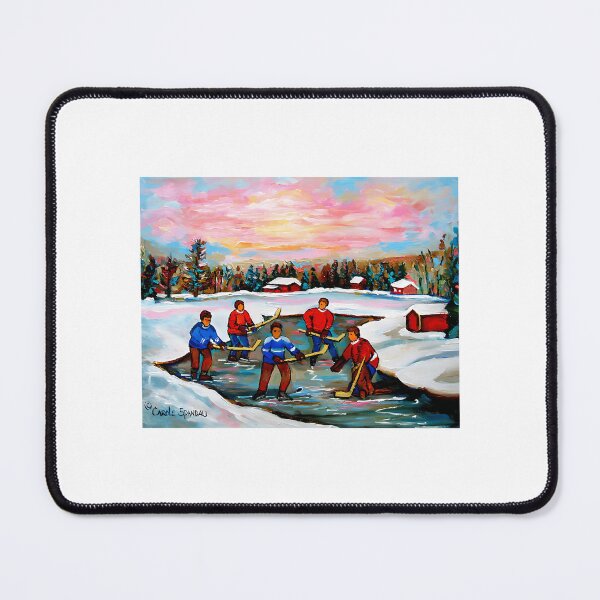 Item preview, Pond Hockey With Pink Sky designed and sold by abe-lingram.