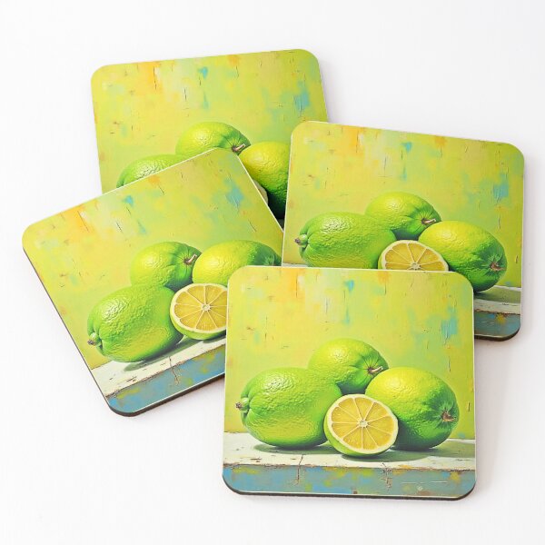 Item preview, Limes' Bright Summer Pop Design designed and sold by Health And Fitness Posts e-Store.