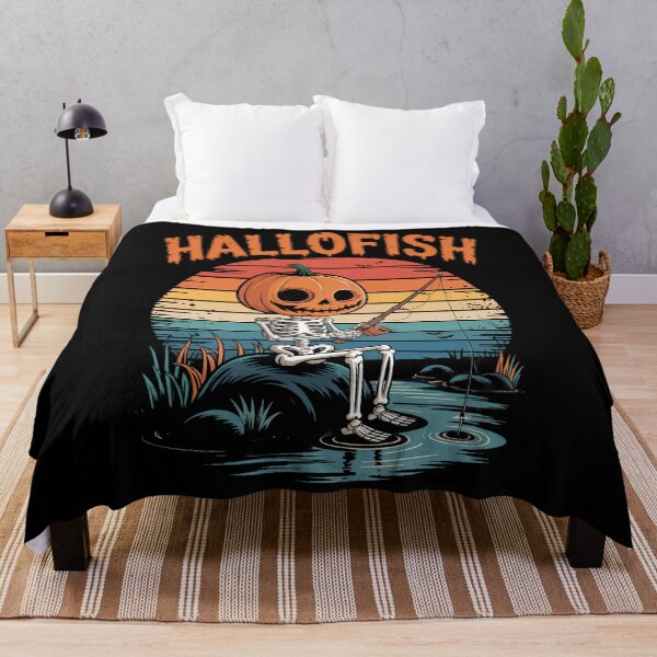 Item preview, Halloween Fishing Fisherman Spooky Fish Lovers designed and sold by Turbotine.