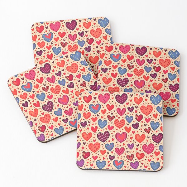Item preview, Seamless Love Heart Pattern Art designed and sold by Health And Fitness Posts e-Store.
