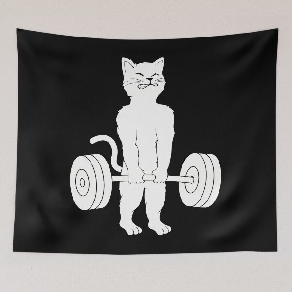 Item preview, Cat Deadlift 	 - Powerlifting Kitty Sweater	 designed and sold by lcnnhwzssux44.