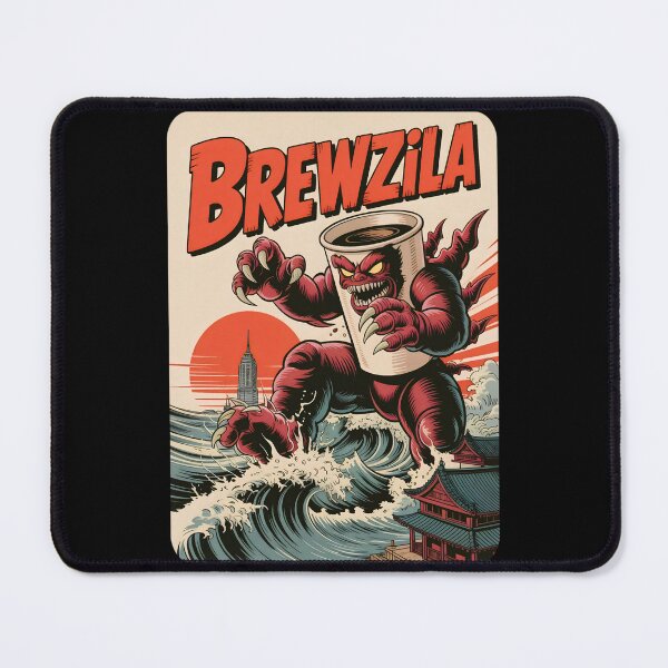 Item preview, Brewzila – Coffee Monster Rising designed and sold by SidTastic .
