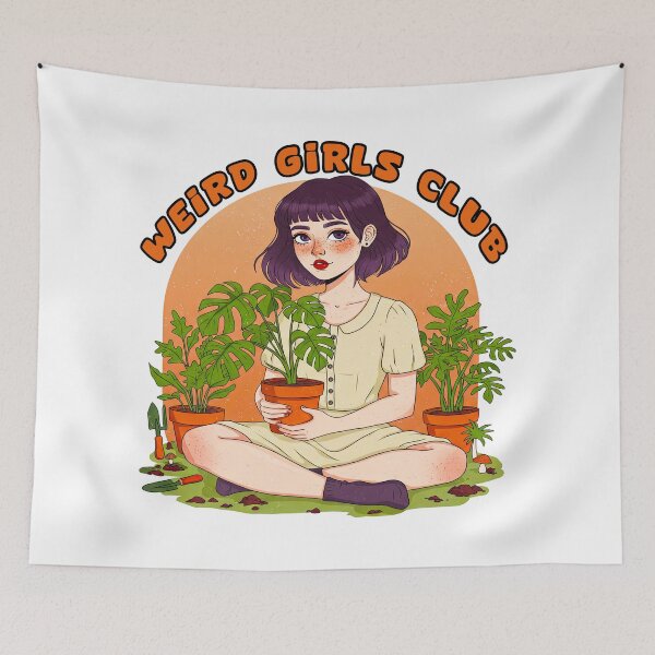 Item preview,  Weird Girls Club Plant Lover designed and sold by TeeARTHY.