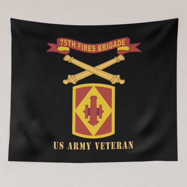 Item preview, Army - 75th Fires Brigade w Br - Ribbon, US Army Veteran X 300 designed and sold by Military Insignia Products.