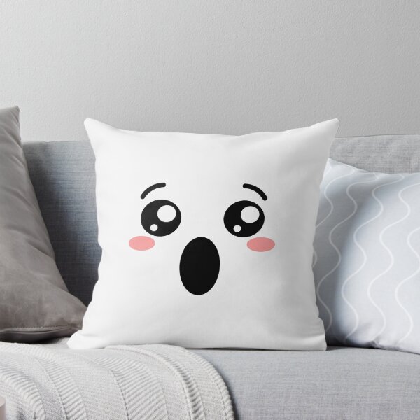 Item preview, Cute kawaii blushing surprised open mouth face designed and sold by BlushyPrint.