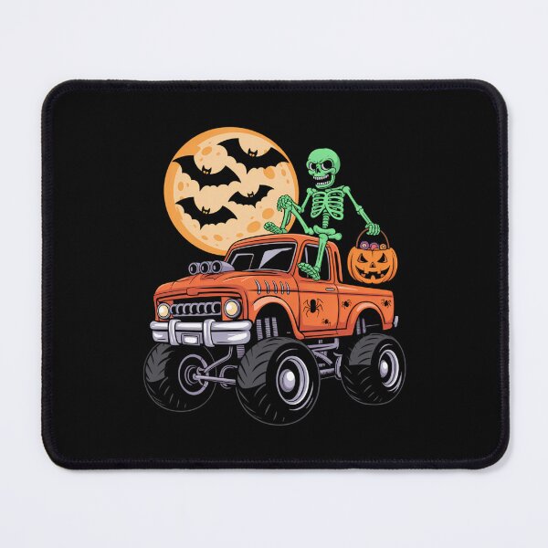 Item preview, Halloween Skeleton Riding Monster Truck designed and sold by Turbotine.