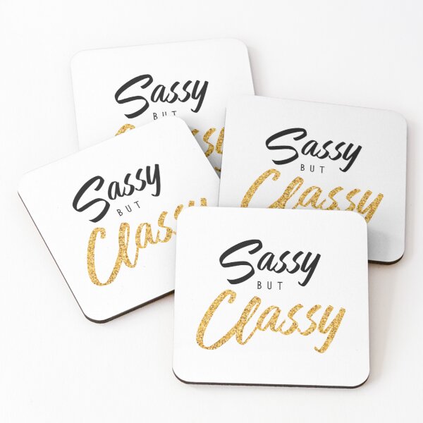 Item preview, Sassy But Classy - Gold Glitter Confidence  	 designed and sold by jwgekkhar13.
