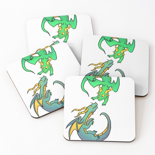 Item preview, Dragon twins designed and sold by Pachithings.