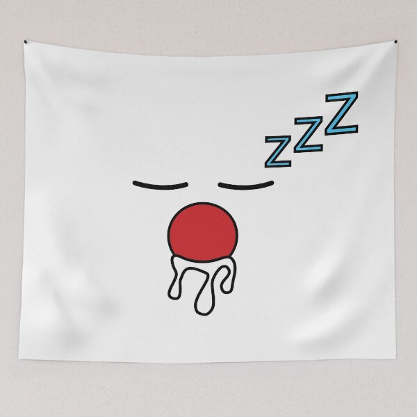 Item preview, Cute kawaii sleeping drooling face designed and sold by BlushyPrint.