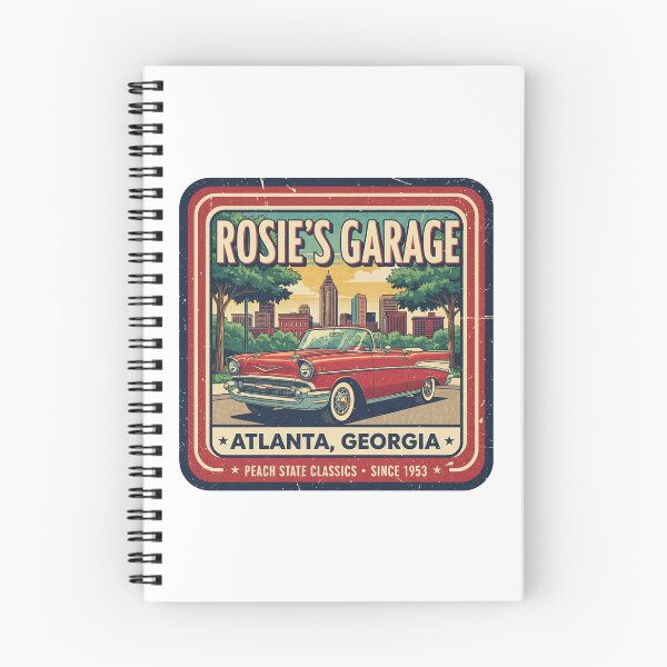 Artikelvorschau, Rosie's Garage – Atlanta, Georgia – Peach State Classics seit 1953 entworfen und verkauft von RedDelaney.