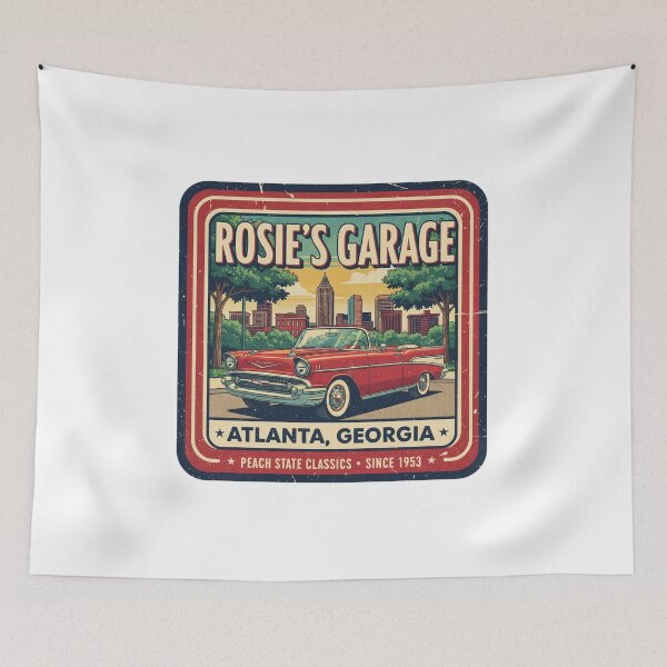Item preview, Rosie's Garage - Atlanta, Georgia - Peach State Classics Since 1953 designed and sold by RedDelaney.