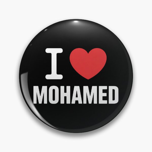 Item preview, Bold I Love Mohamed Typography designed and sold by dianadouri.