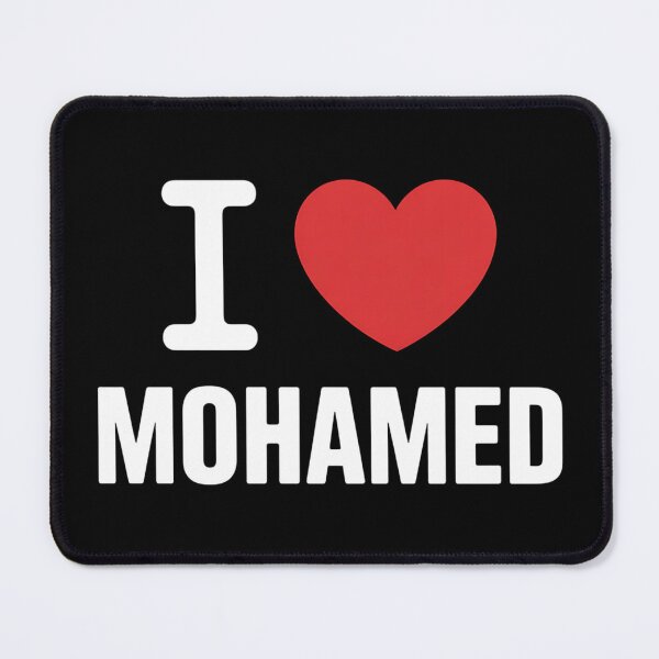 Item preview, Bold I Love Mohamed Typography designed and sold by dianadouri.