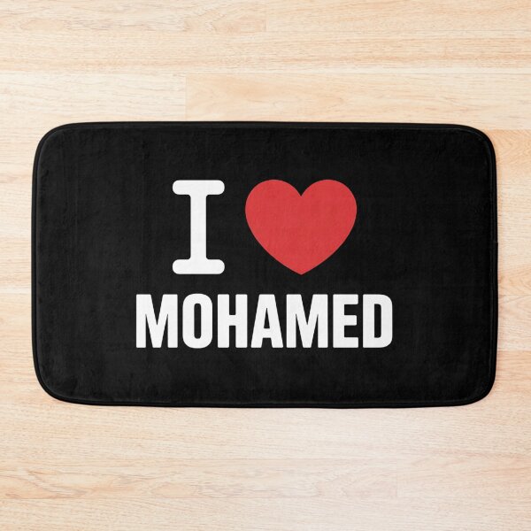 Item preview, Bold I Love Mohamed Typography designed and sold by dianadouri.