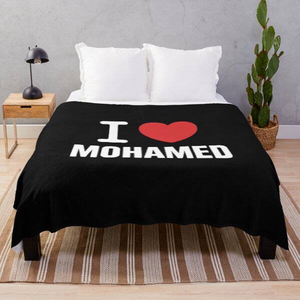 Item preview, Bold I Love Mohamed Typography designed and sold by dianadouri.