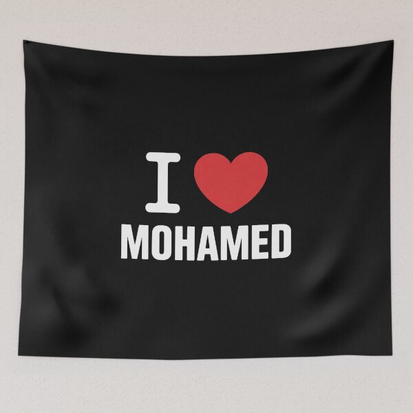Item preview, Bold I Love Mohamed Typography designed and sold by dianadouri.