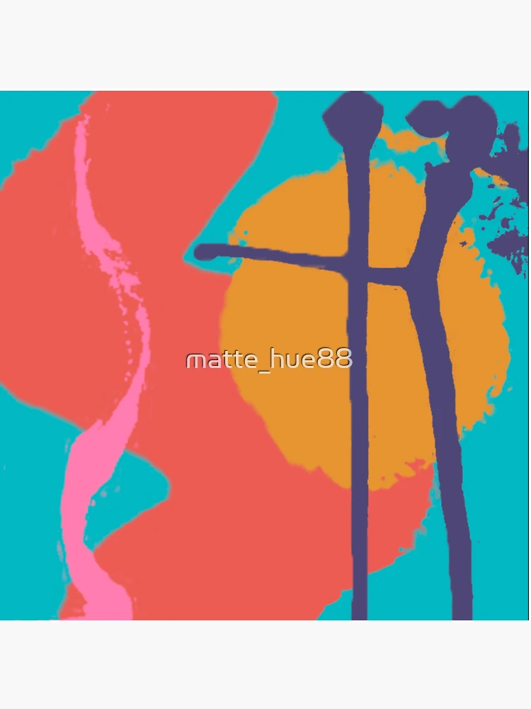 Thumbnail 4 of 4, Clock, Abstract Mark 01 designed and sold by matte_hue88.