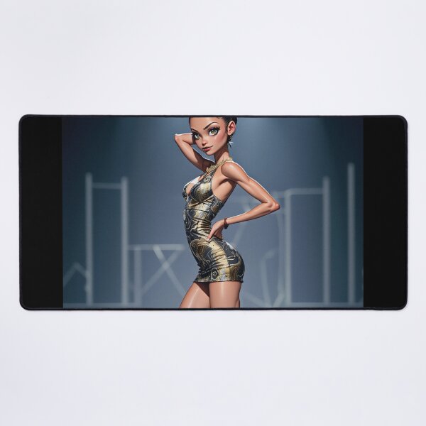 Item preview, Cute Fashion Model girl illustration designed and sold by Vintage Designs +.