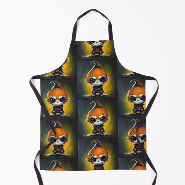 Item preview, Halloween Cute Pumpkin child character art illustration kawaii trick or treat designed and sold by Vintage Designs +.