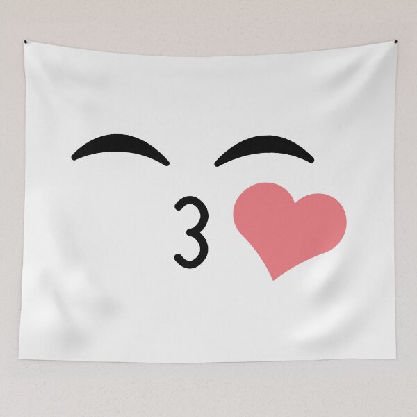Item preview, Cute kawaii kiss mouth face designed and sold by BlushyPrint.