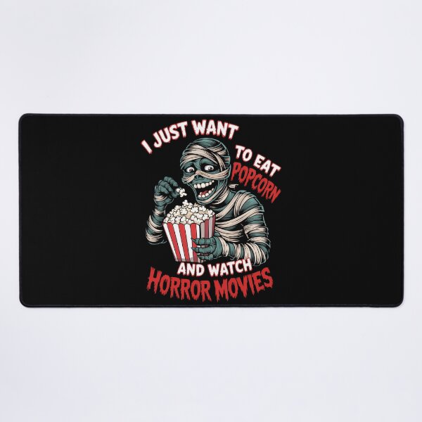 Item preview, I Just Want To Eat Popcorn And Watch Horror Movies Halloween designed and sold by Turbotine.