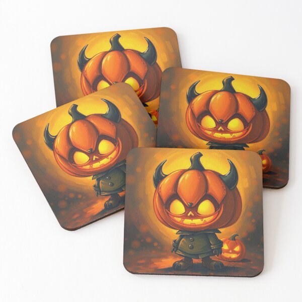 Item preview, Halloween Cute Pumpkin child character art illustration kawaii trick or treat designed and sold by Vintage Designs +.