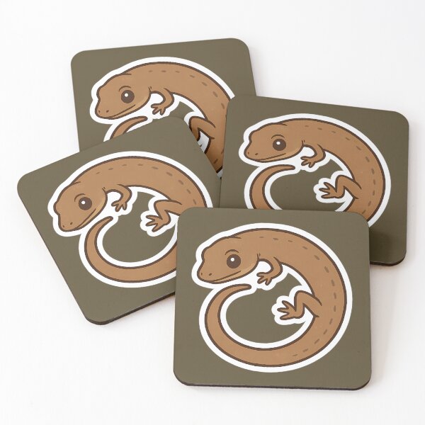 Item preview, Cute Brown Skink Curled Into a Circle designed and sold by JustB Stylin'.
