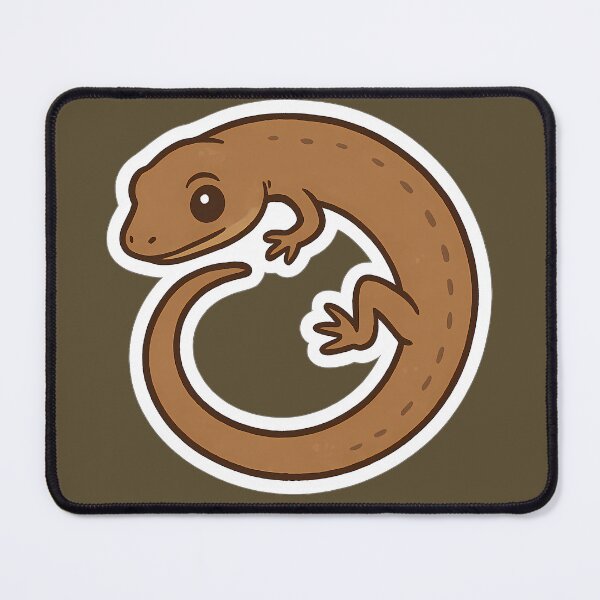 Item preview, Cute Brown Skink Curled Into a Circle designed and sold by JustB Stylin'.