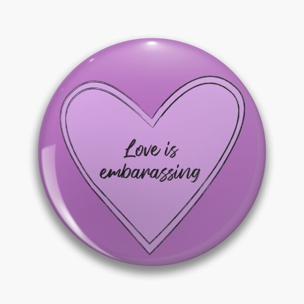 Item preview, love is embarassing designed and sold by liminalmood.