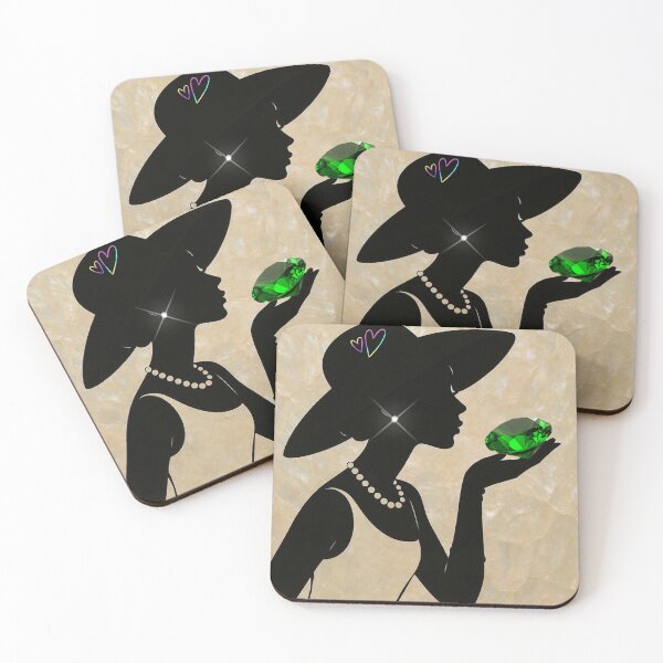 Item preview, Precious Stones into Digital Art Ladies Line Emeralds designed and sold by QuasarDigitalSurrealism.
