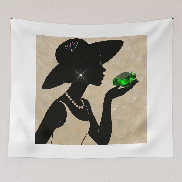 Item preview, Precious Stones into Digital Art Ladies Line Emeralds designed and sold by QuasarDigitalSurrealism.