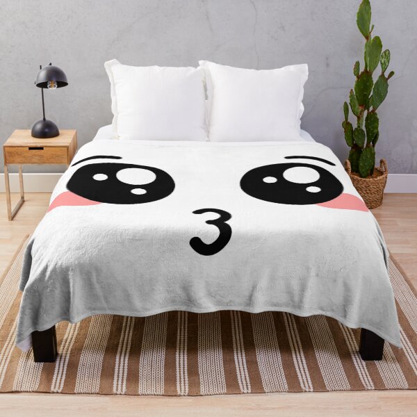 Item preview, Cute kawaii blushing kiss mouth face designed and sold by BlushyPrint.